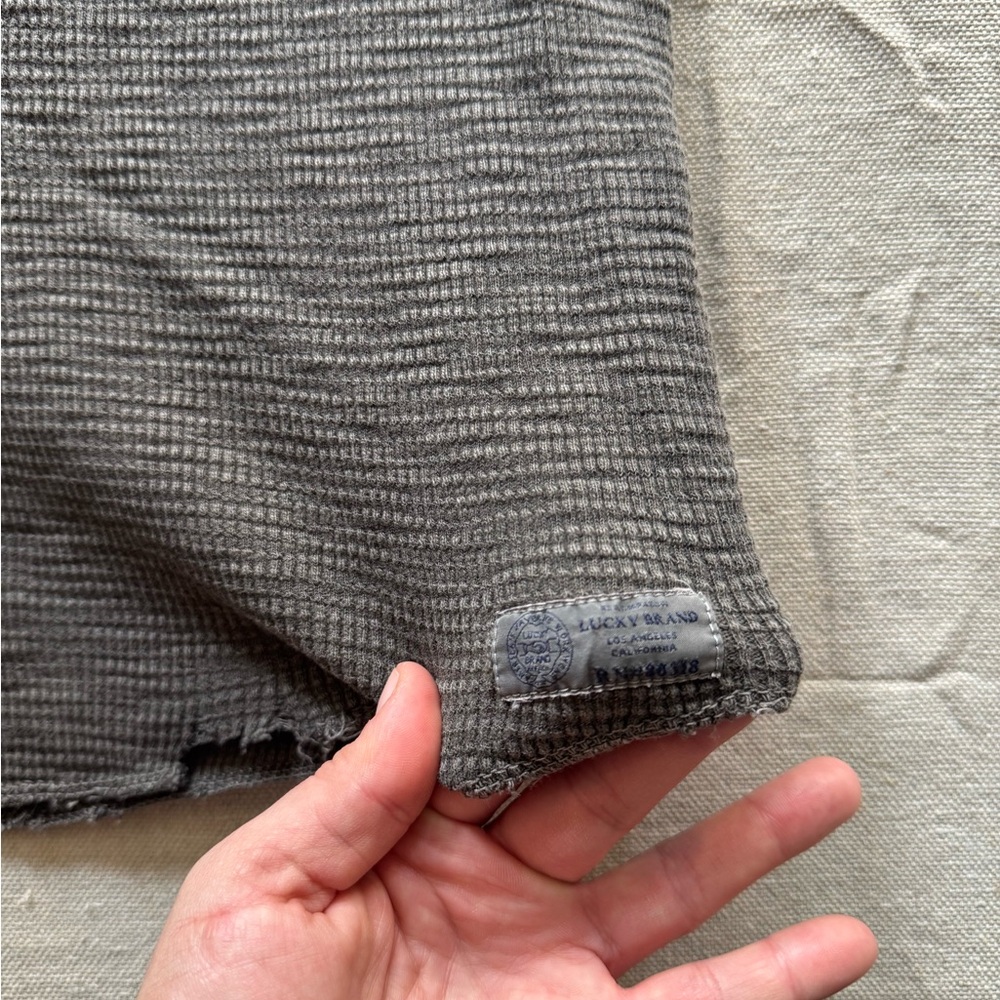 Lucky Brand Brown Long Sleeve Henley - Picture 7 of 8